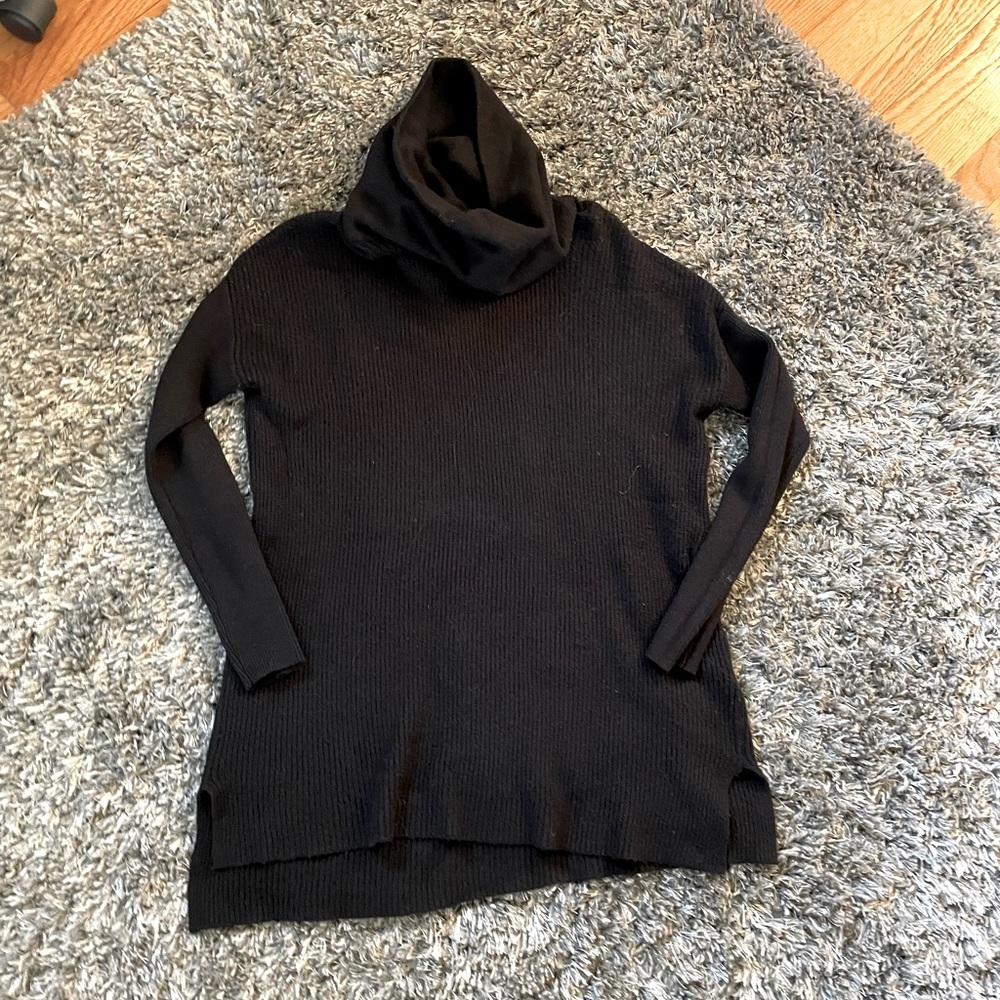 Long black sweater